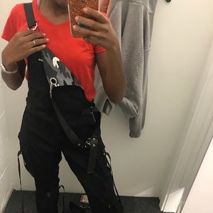 Black Streetwear Jumpsuit